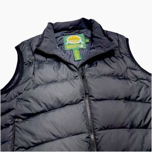 Cabelas Premier Northern Goose Down Puffer Vest Jacket 650 Black Mens M\Reg Zip